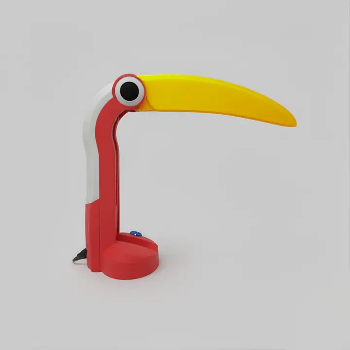 Toucan Lamp Red + Yellow