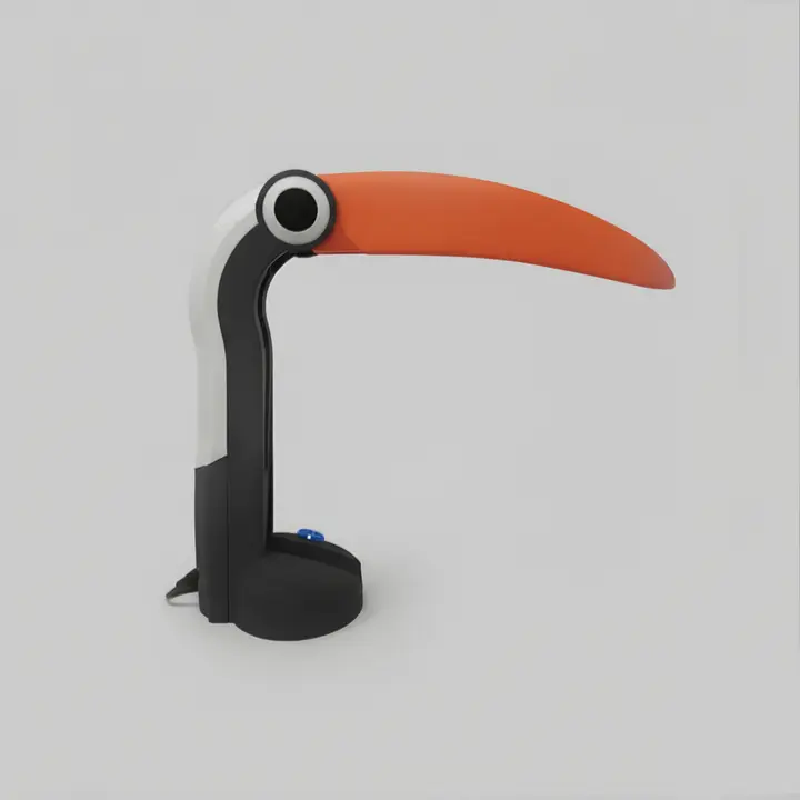 Toucan Lamp Black + Orange